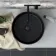 Louisiana Matt Black Round Counter Top Basin 355mm