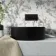Louisiana Matt Black Round Counter Top Basin 355mm