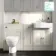 Monaco Chalk White Combination Vanity Basin and Seattle Toilet 1500mm