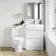 Trent Gloss White Combination Basin Drawer and Aruba Toilet 1100mm