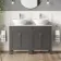Bermuda Graphite Grey Vanity with Marble Top & Oval Counter Top Basin 1200mm