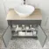 Lucia Graphite Grey Vanity with Oak Effect Top & Oval Counter Top Basin 840mm