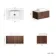 Sorrento Fluted Black Walnut Wall Hung Drawer Vanity with Marble Top & Marin Basin 800mm