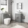 Avon Stone Grey Vanity with Marble Top & Oval Counter Top Basin 600mm