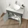 Bermuda Graphite Grey Vanity with Marble Top & Oval Counter Top Basin 800mm