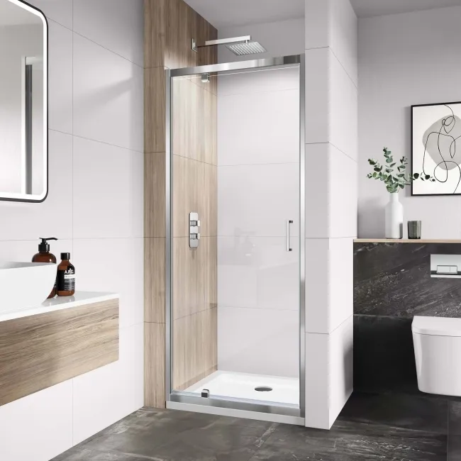 London 6mm Pivot Shower Door 800mm
