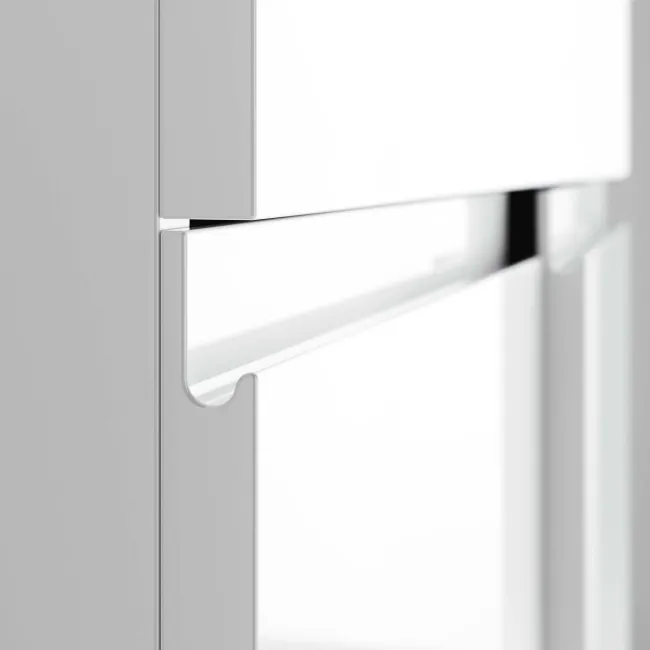 Trent Gloss White Cabinet with Marble Top 1200mm - Excludes Counter Top Basins