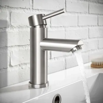 Alyn Brushed Stainless Steel Basin Mixer Tap