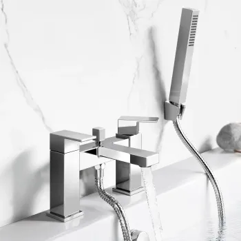 Tamar Chrome Bath Filler & Handheld Shower