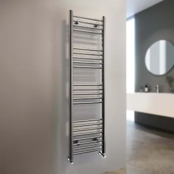 Barcelona Chrome Straight Heated Towel Rail 1600x400mm