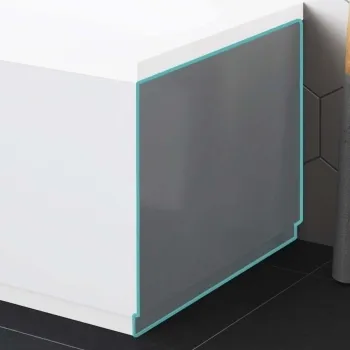 Stone Grey Wooden Bath End Panel 700mm