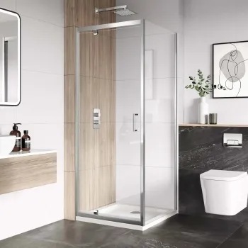 London 6mm Pivot Shower Enclosure 700x700mm