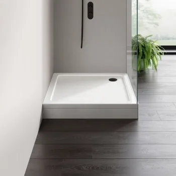 London Square Stone Shower Tray 900x900mm & Riser Kit