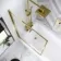 Zurich Easy Clean Brushed Brass Framed Bath Screen - 800mm