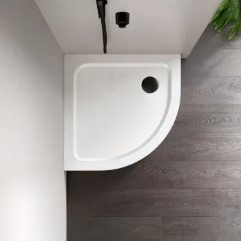 London Quadrant Stone Shower Tray 800x800mm & Riser Kit