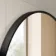 Essence Brushed Black Round Bathroom Mirror 1000mm