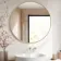 Essence Brushed Gold Round Bathroom Mirror 1000mm