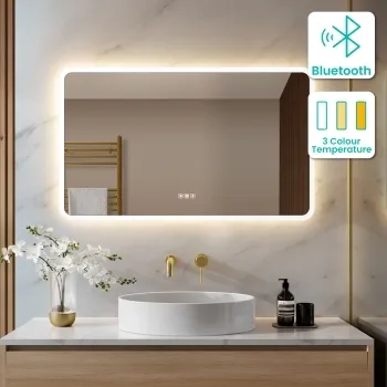 Jolie Illuminated LED Mirror With BLUETOOTH Speaker 600x1000mm