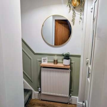 Essence Brushed Brass Round Bathroom Mirror 600mm