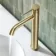 Medway Brushed Brass High Rise Basin Mixer Tap with Knurled Detailing