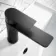 Glen Matt Black Basin Mixer Tap