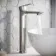 Glen Brushed Stainless Steel High Rise Basin Mixer Tap