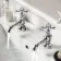 Tweed Traditional Chrome Hot & Cold Basin Taps