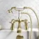 Nene Traditional Brushed Brass Bath Shower Mixer Tap