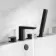Ribble Matt Black Deck Mounted 4TH Bath Shower Mixer Tap & Handheld Shower