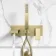 Tamar Brushed Brass Wall Mounted Bath Mixer Tap & Handheld Shower
