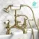Beauly Traditional Brushed Brass Bath Shower Mixer Tap