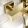 Galway Square Brushed Brass Thermostatic Bath Filler Shower Set