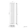 Faro White Double Flat Panel Vertical Radiator 1800x350mm