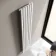 Marbella White Single Oval Panel Radiator 1800x360mm