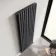 Marbella Anthracite Double Oval Panel Radiator 1800x600mm