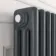 Athens Anthracite Triple Column Vertical Traditional Radiator 1500x380mm