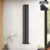 Marbella Matt Black Double Oval Panel Radiator 1800x240mm