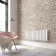 Faro White Single Flat Panel Horizontal Radiator 450x1190mm