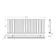 Faro White Single Flat Panel Horizontal Radiator 600x1610mm