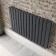 Faro Anthracite Double Flat Panel Horizontal Radiator 600x980mm