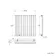 Marbella White Single Oval Panel Radiator 600x600mm