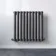 Marbella Anthracite Single Oval Panel Radiator 600x600mm