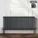 Athens Anthracite Triple Column Horizontal Traditional Radiator 600x1415mm