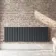 Faro Anthracite Double Flat Panel Horizontal Radiator 600x1820mm