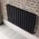 Faro Matt Black Double Flat Panel Horizontal Radiator 600x980mm