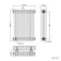Athens Antique Gold Triple Column Horizontal Traditional Radiator 600x425mm