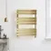 Santorini Brushed Brass Flat Panel Heated Towel Rail 800x600mm