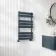Santorini Inky Blue Flat Panel Heated Towel Rail 800x450mm