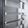 Santorini Chrome Flat Panel Heated Towel Rail 1400x450mm