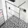 Munich Matt Black Grid Easy Clean 8mm Wet Room Shower Glass Panel 1400mm